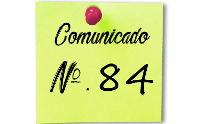 COMUNICADO Nº 84/2019