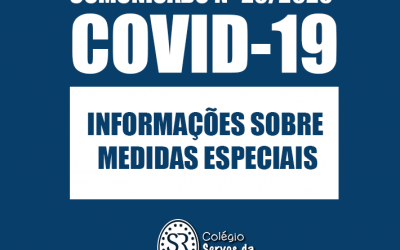 Informações sobre as medidas especiais – COVID-19