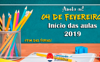 Início das Aulas 2019